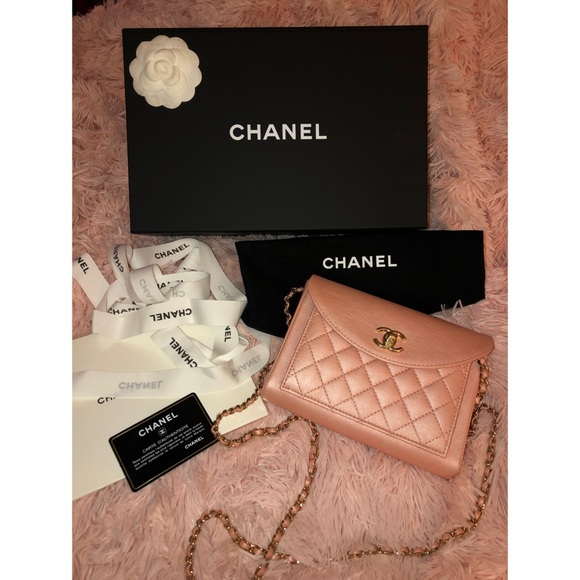 Chanel Iridescent Calfskin Smart Pocket Flap Bag Pink